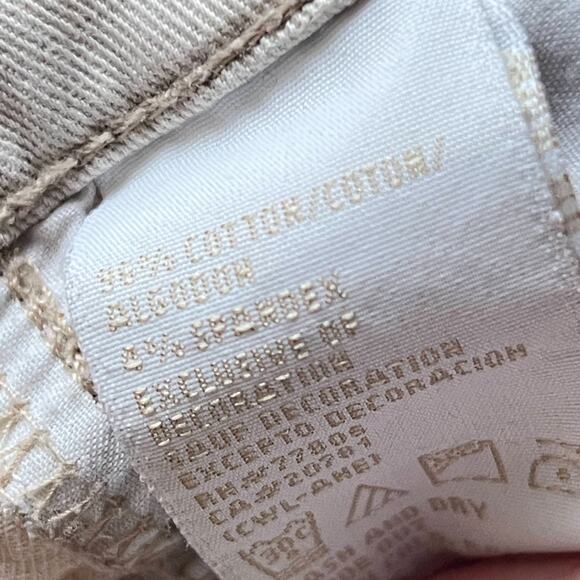 Tommy Jeans Junior's 5 Beige Bootcut Khakis Pants Low Rise Stretch Y2K Style - Picture 13 of 13